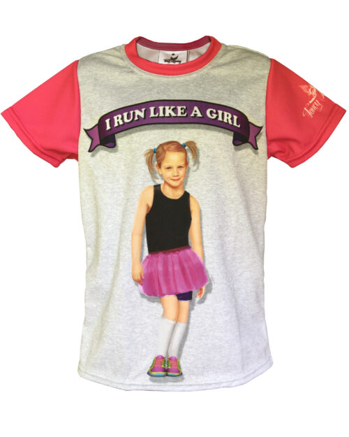 Fancy Running - Run like a Girl Running Shirt - Kids