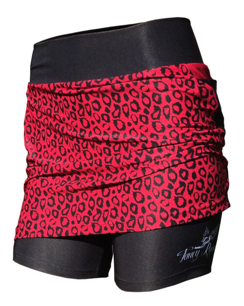 Fancy Running - Leopard Print Skort - Pink - Shorts