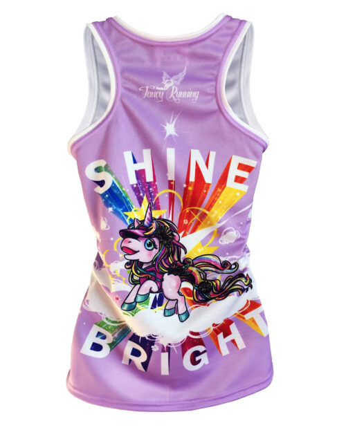 Fancy Running - Shine Bright - Unicorn Running Vest - Back