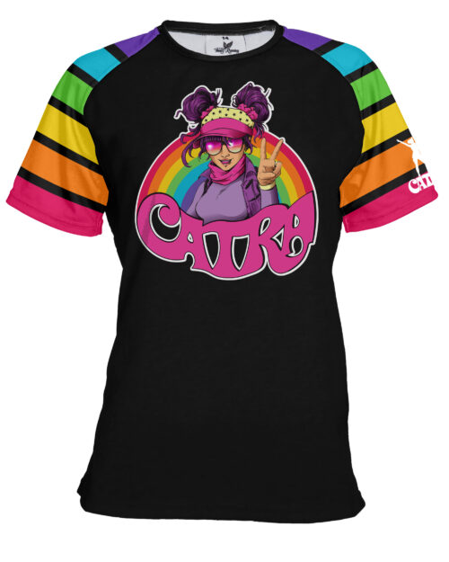 Fancy Running - Catra - Rainbow Vibes Running Shirt - Front